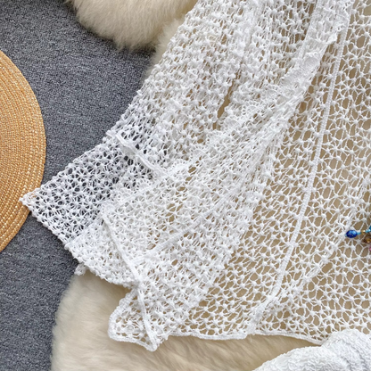 CAMI WITH CARDIGAN & SKIRT
